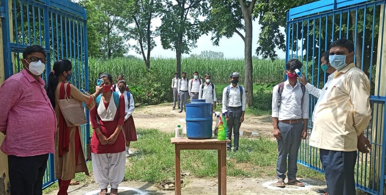 Schools open after a long time, enthusiasm shown in students