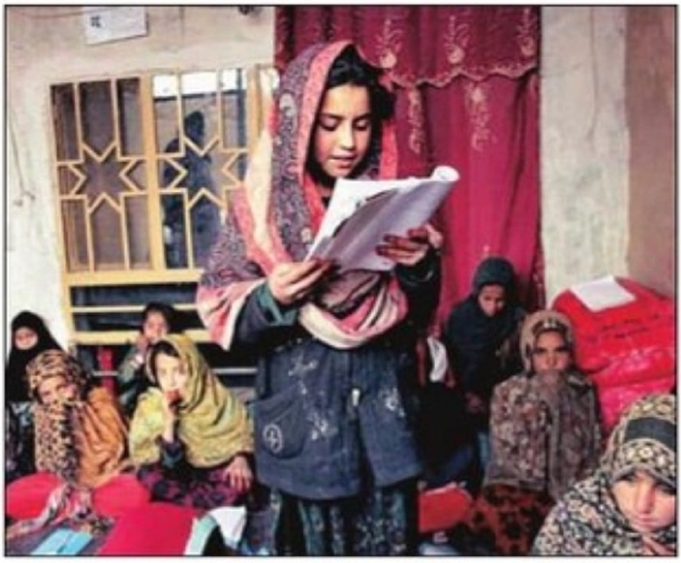 after two months afghan girls went to school