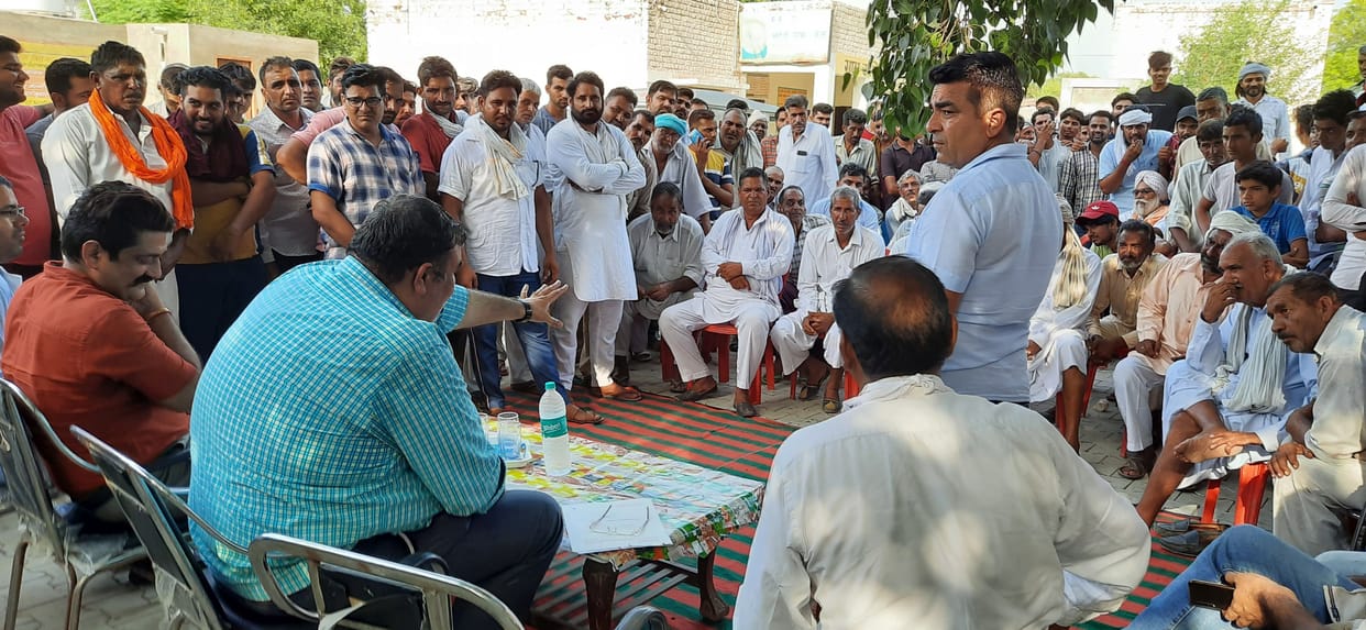 Two sides came face to face over the installation of the statue of Dr. Ambedkar overnight in Buwan