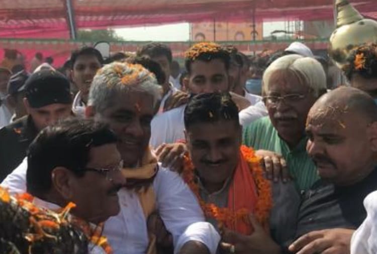 Jan Ashirwad Yatra of Union Environment Minister Bhupendra Singh Yadav Reached Rewari 