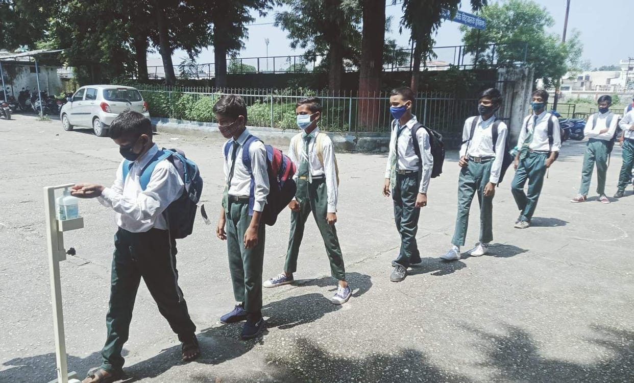24 percent students reached the schools on the first day