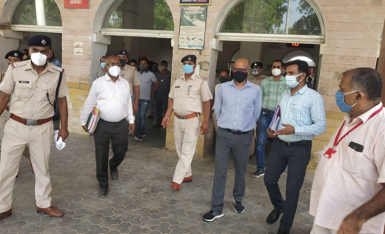 Railway General Manager and DRM inspected the railway station