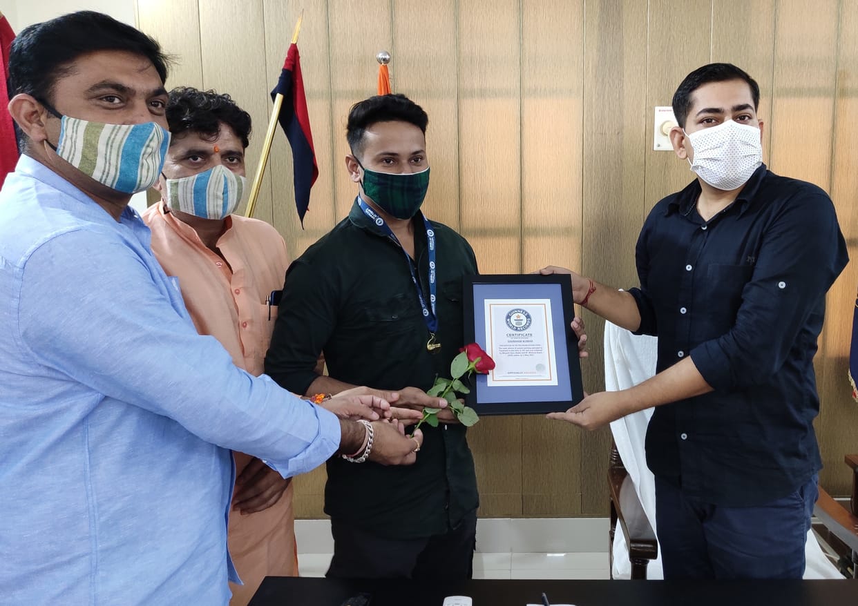 Shubham honored to be part of Guinness World Records