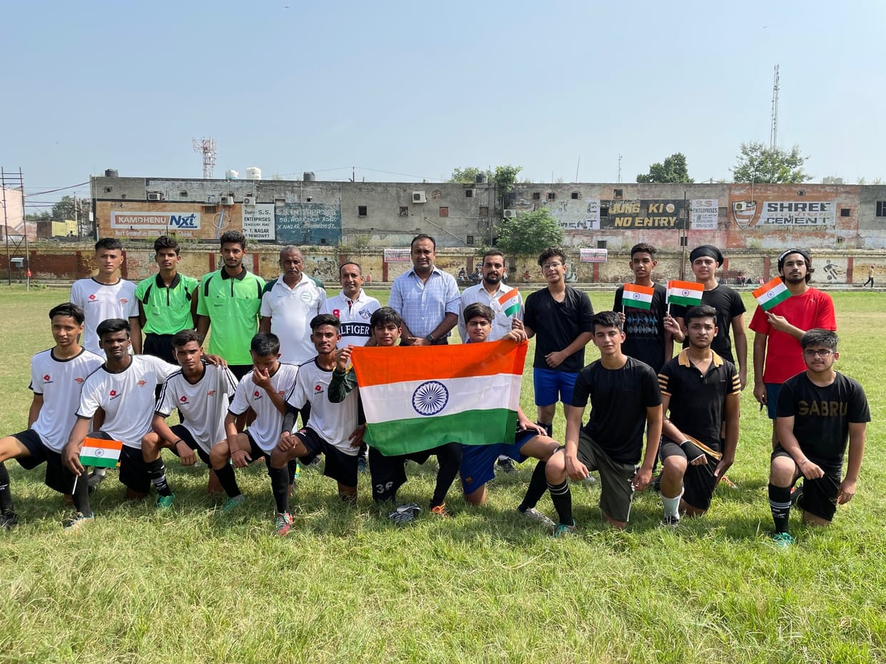 Saharanpur won the Under 17 Junior Football Toffee, Yamunanagar