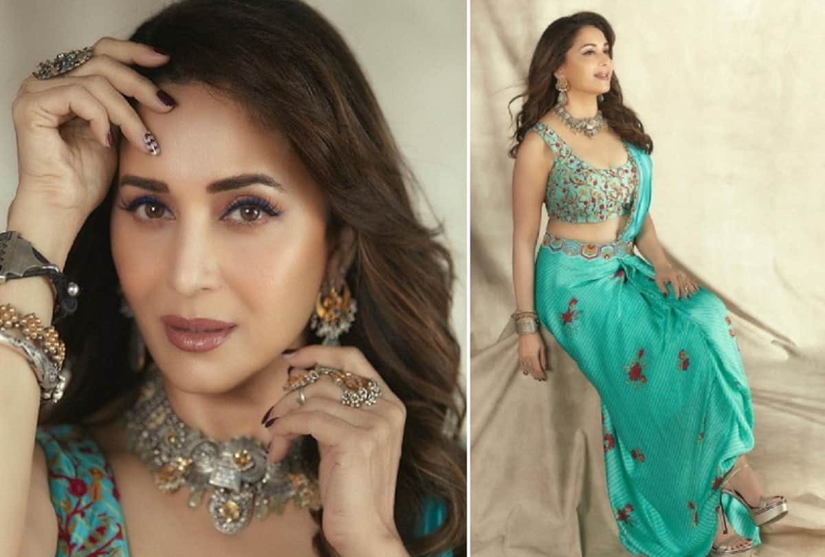 Madhuri Dixit saree photoshoot viral on social media