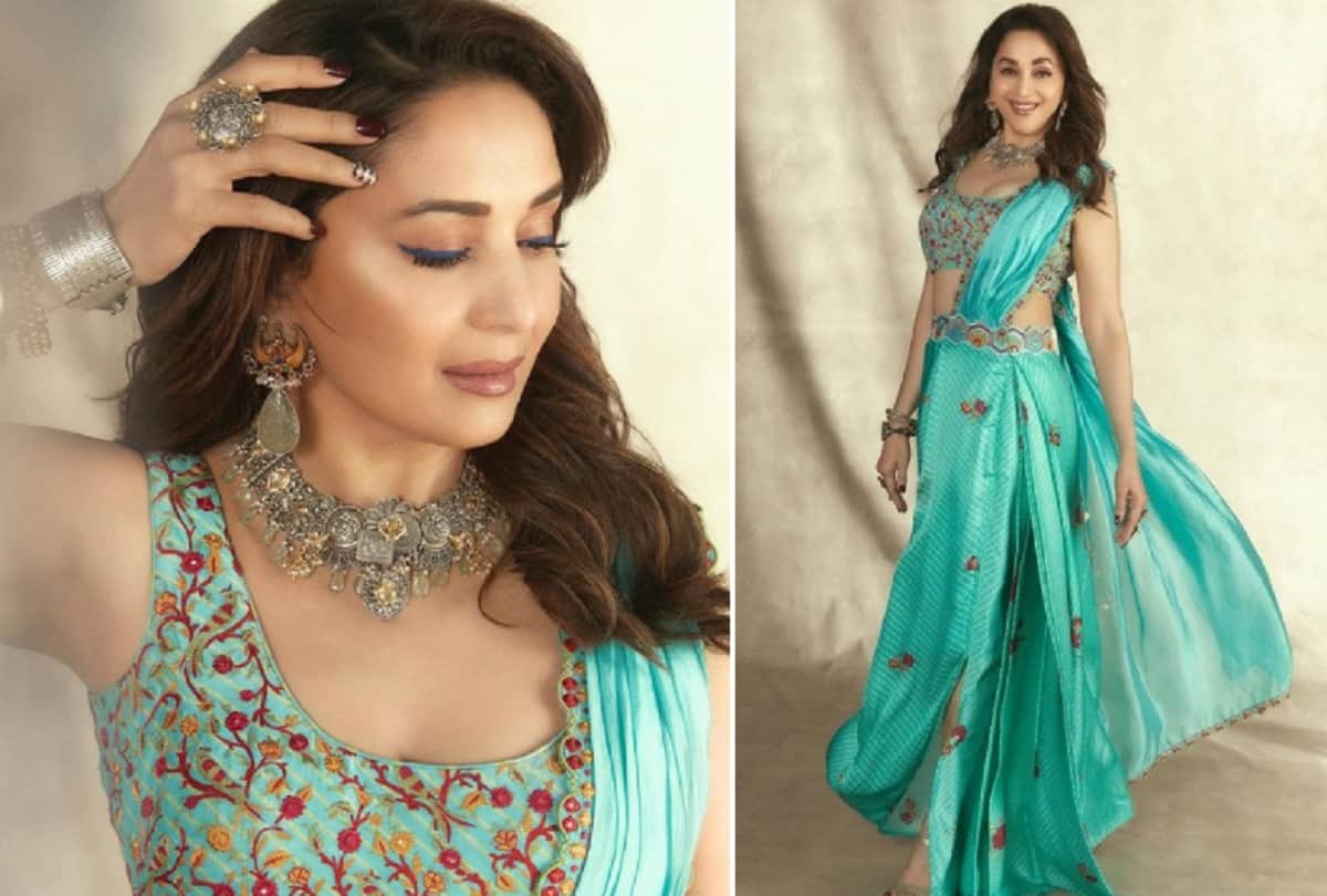 Madhuri Dixit saree photoshoot viral on social media