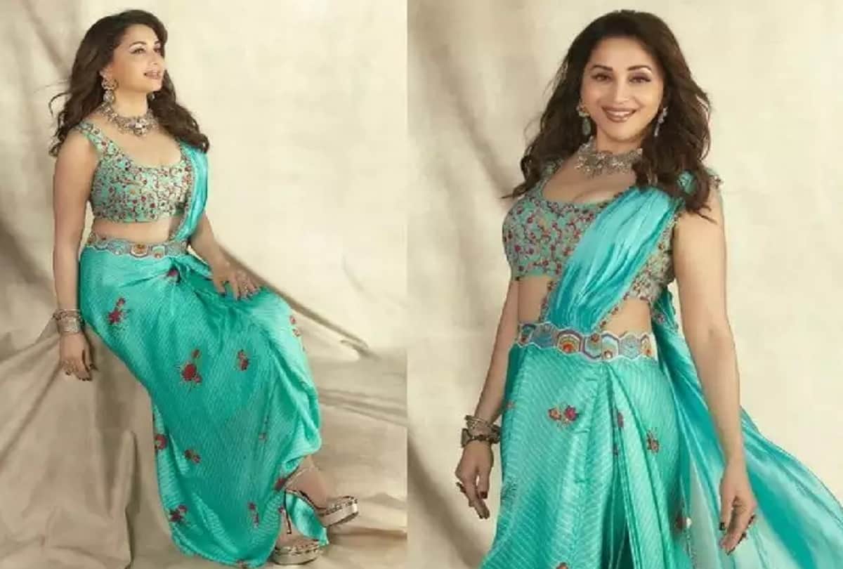 Madhuri Dixit saree photoshoot viral on social media