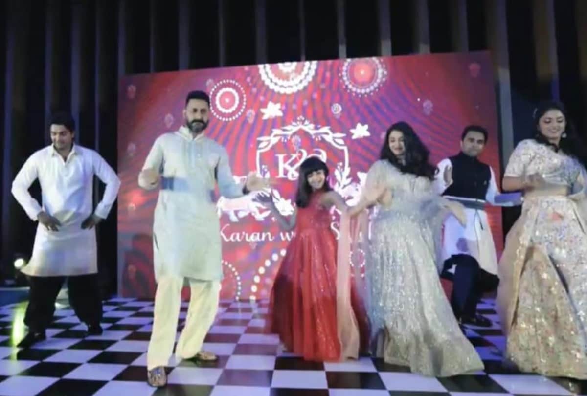 aishwarya rai attend cousin wedding with abhishek bachchan and aaradhya photos goes viral on social media