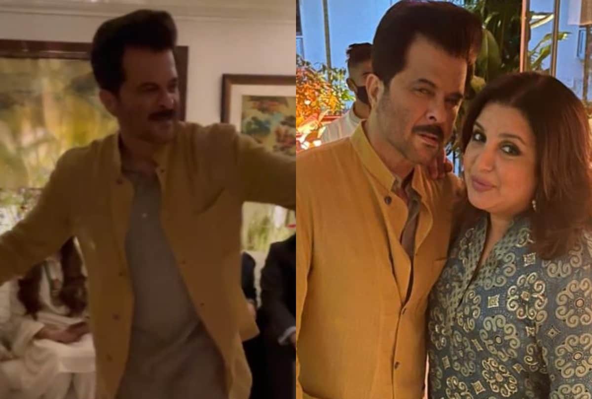 anil kapoor host rhea and karan boolani wedding reception actor dancing his heart out see video