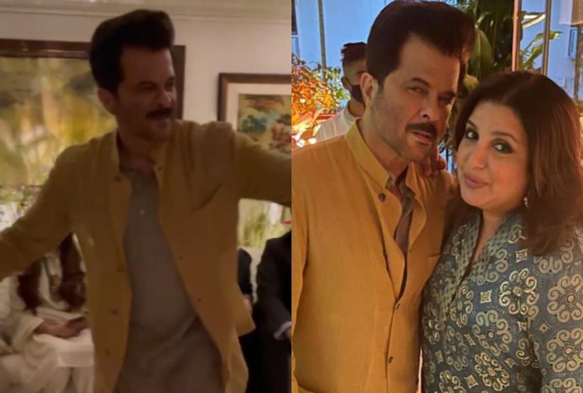 anil kapoor host rhea and karan boolani wedding reception actor dancing his heart out see video