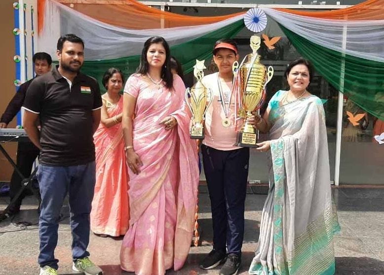 Manya won two gold medals in shooting competition