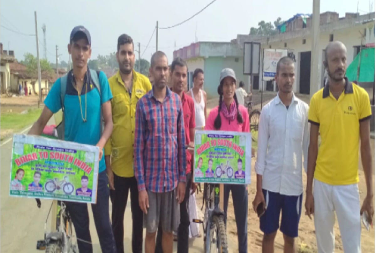 Bihar The daughter of the country came out with the message of Green India cycled 3306 km