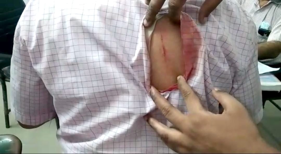 Surrey market trader leader attacked with knife