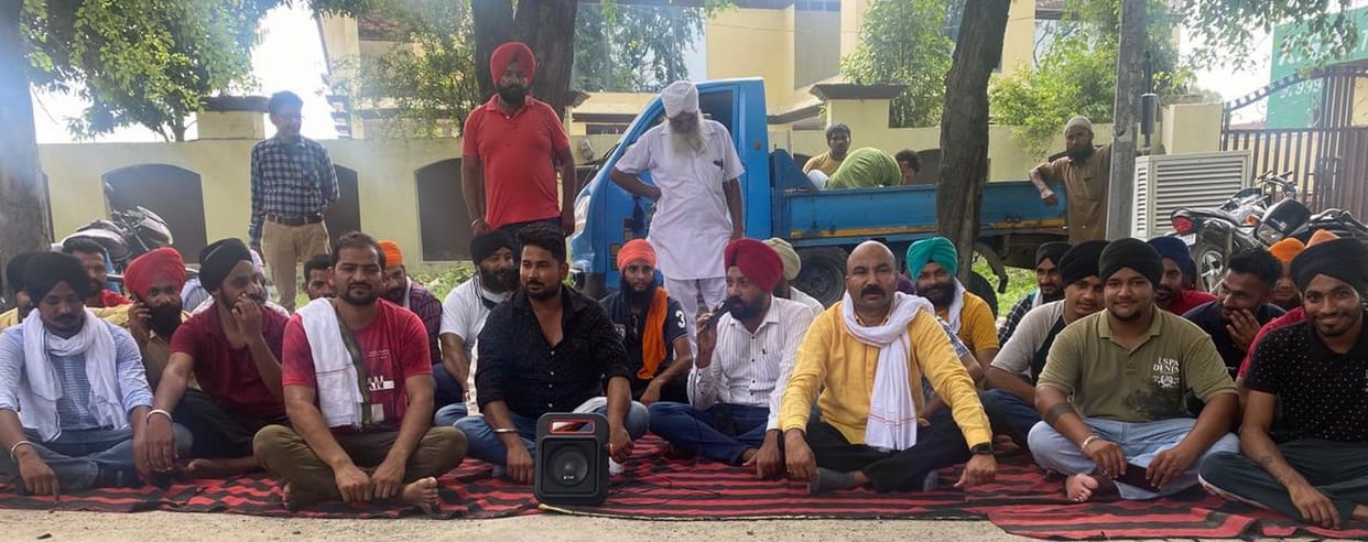 Vilagers protested for the Road.