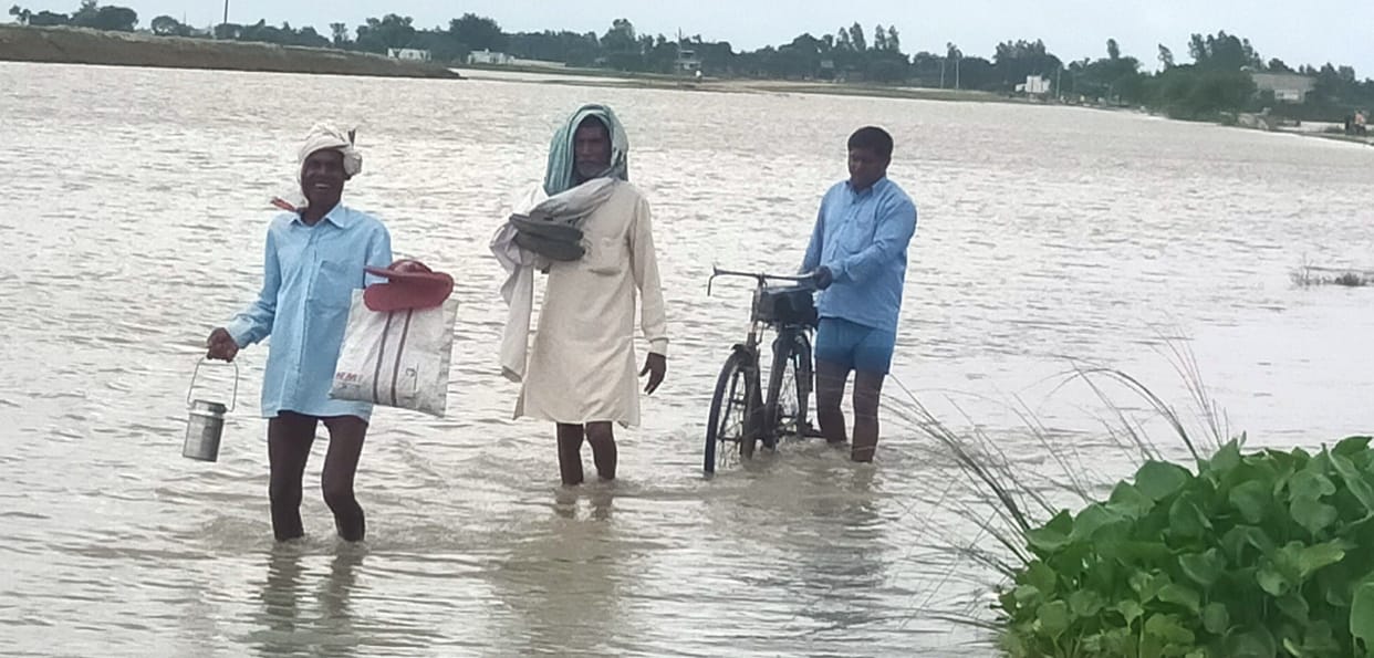 Ghaghra's water level reached above Khabra point