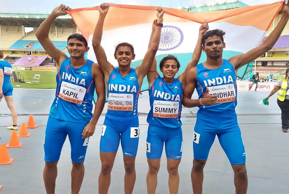 Indian mixed 4x400m relay team wins bronze in U-20 World Athletics Championships