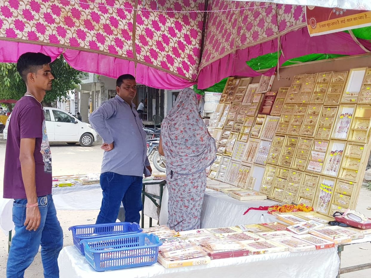 Rakhi made of silk threads is the first choice