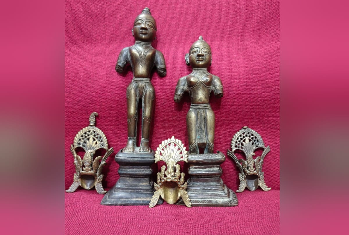 Two 300 year old Ashtadhatu sculptures found in Buddhist museum at Gorakhpur