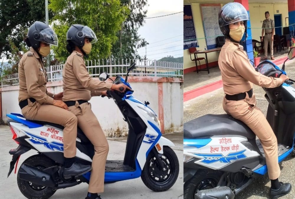 Uttarakhand News: Police Department handed over scooty to Kotwali Pauri, Kotdwar and Mahila Police Station Srinagar