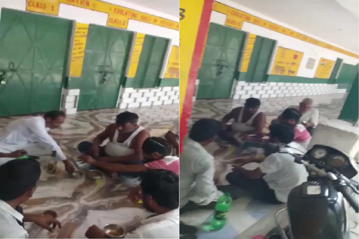 UP News: Video viral is going on social media of liquor party in primary school in Meerut
