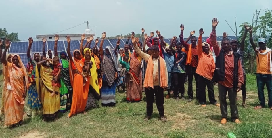 Solar plant is bad for four months, villagers performed