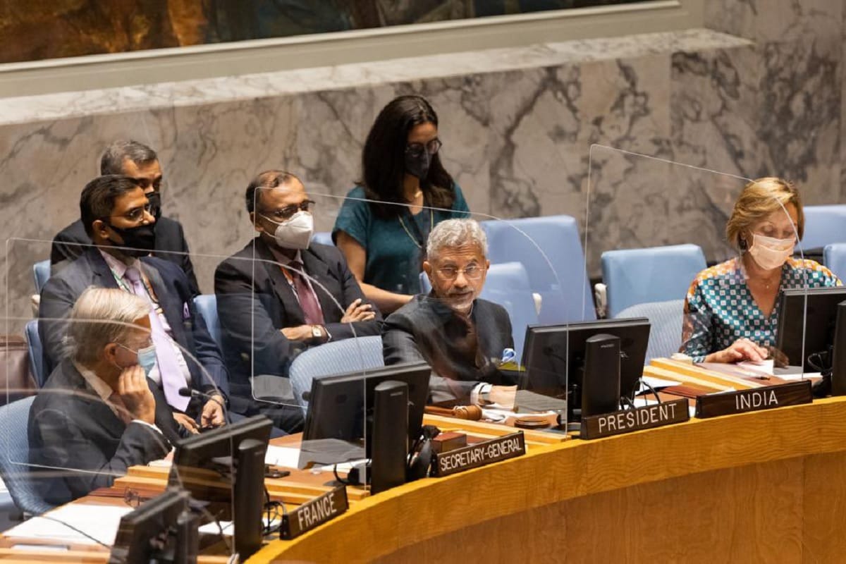 External Affairs Minister S Jaishankar chairs the UNSC Open Debate on Technology and Peacekeeping