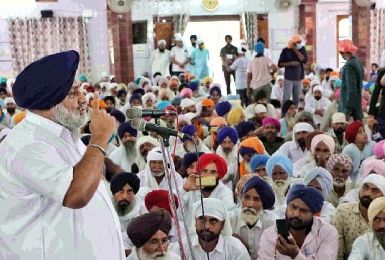 Sukhbir Singh Badal Gal Punjab Di campaign started from Zira town in Firozpur of Punjab
