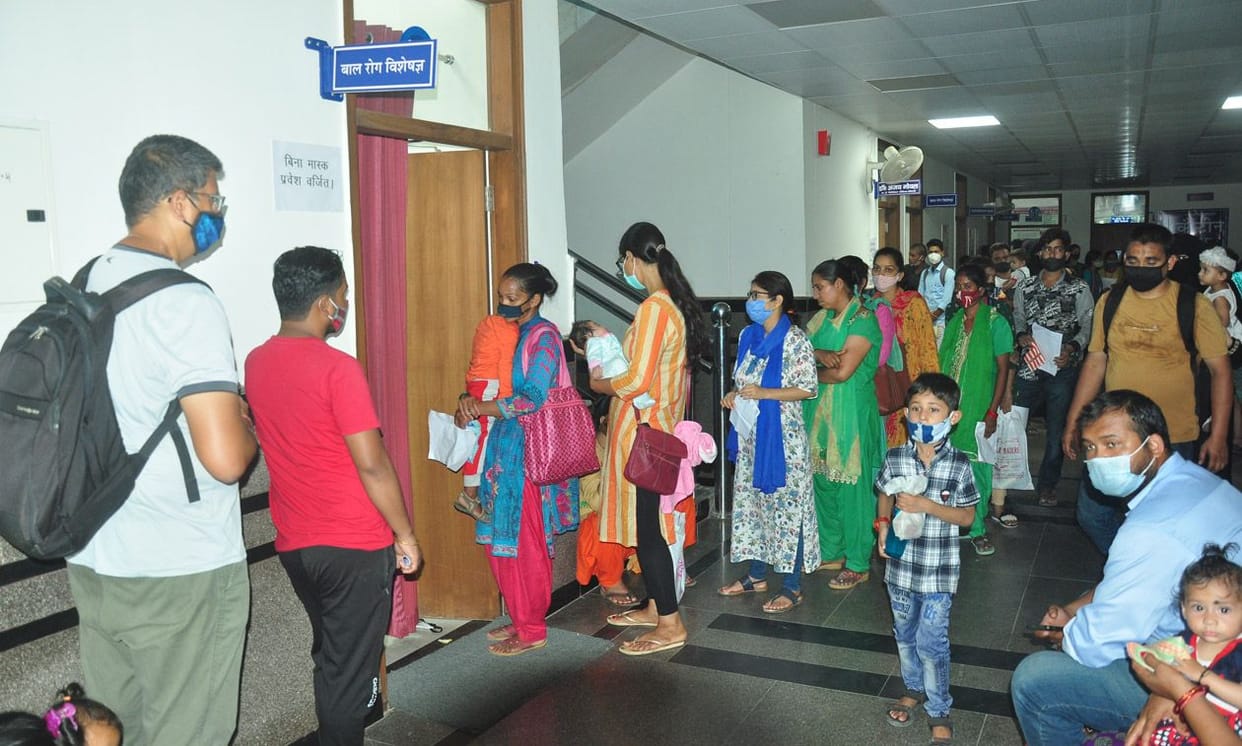 Children falling in the grip of viral fever