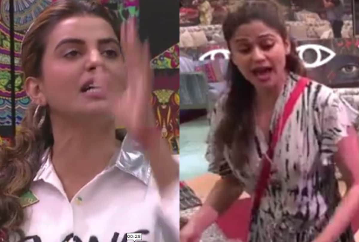 Bigg boss ott Shamita and bhojpuri actress akshara singh fight for namak ka dabba people called shilpa shetty sister arrogant
