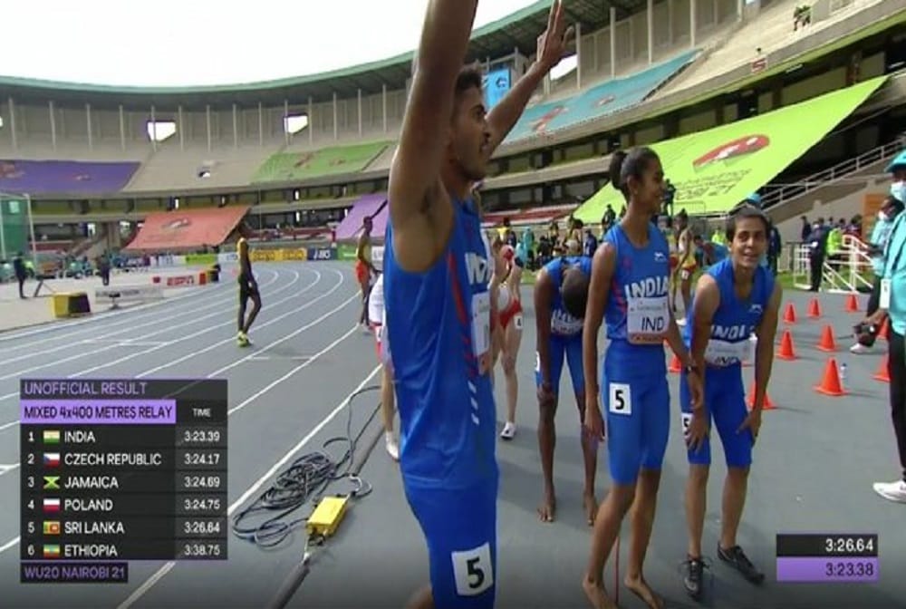 Athletics World U-20 Championships: India top heat to reach final of 4x400m mixed team relay