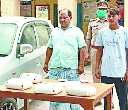 Village head including nephew arrested with 20 kg smack