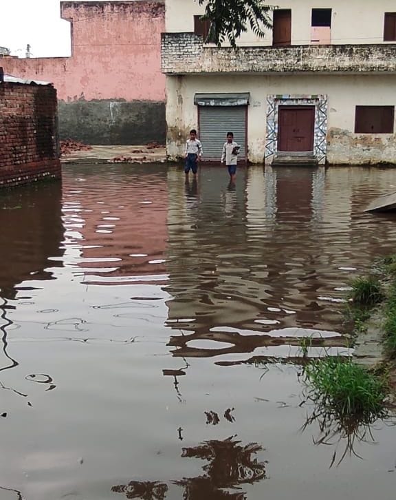 City roads submerged due to two hours of rain