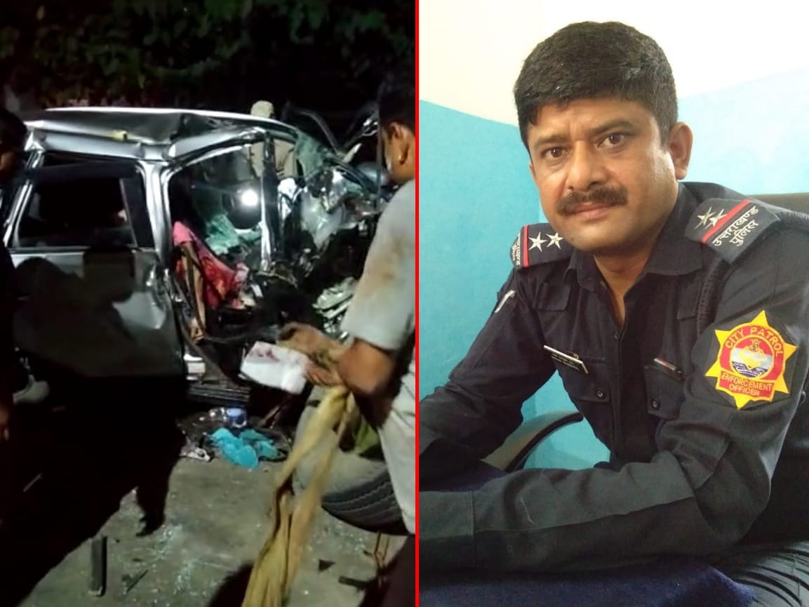 uttarakhand news: horrific collision between truck and car,  CPU-in-charge died