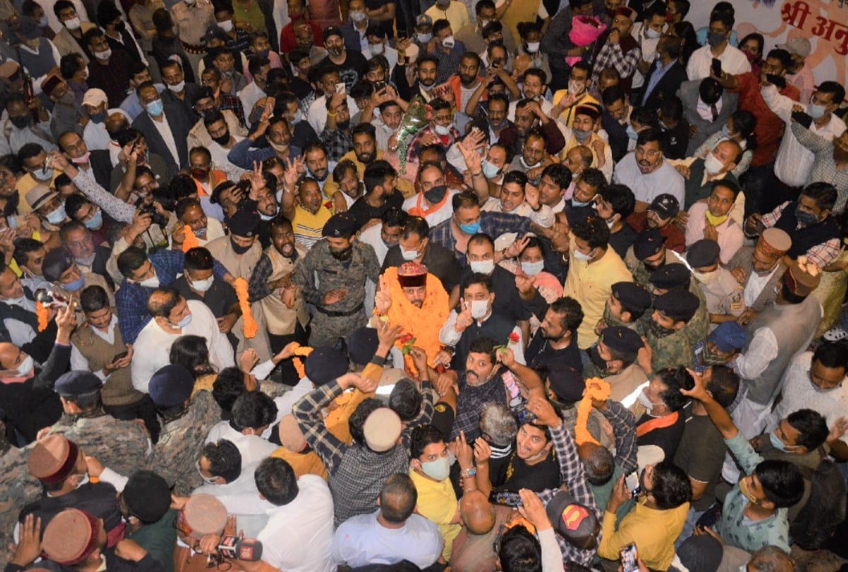 Anurag Thakur's show of strength through Jan Ashirwad Yatra in shimla