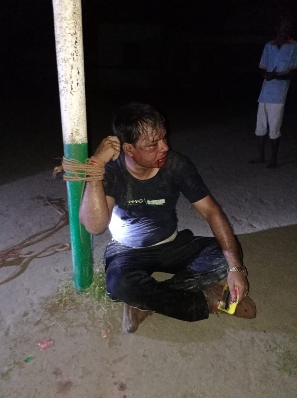 Passionate mood in the hands of villagers