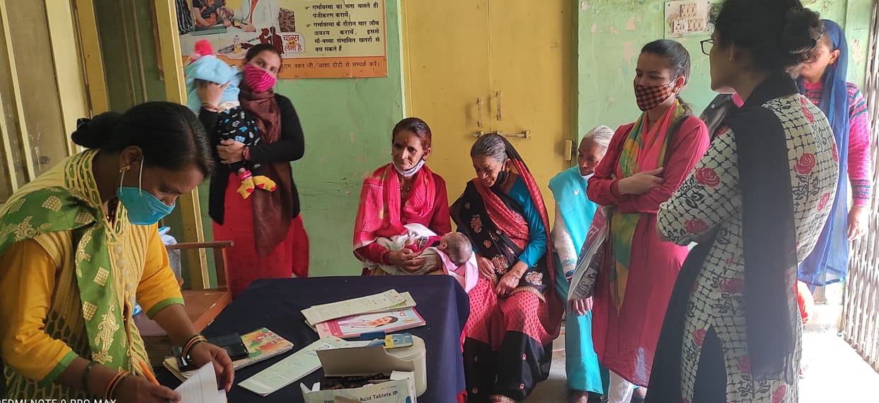 Vaccines are being given to pregnant and children here in the dark