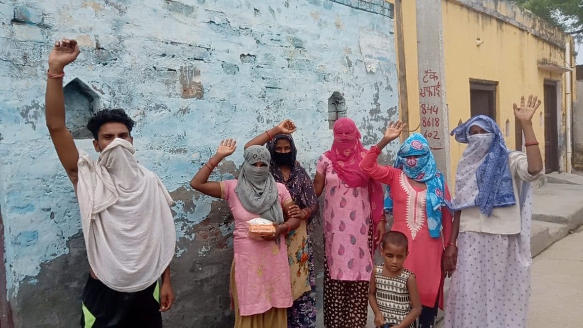 protest against ration dealer