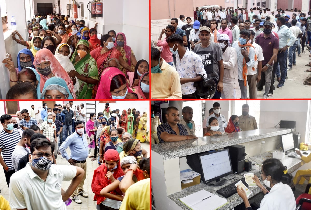 Corona vaccination 33 thousand people got vaccine smidst uproar in Gorakhpur