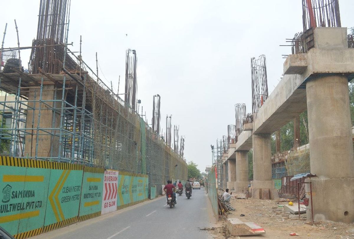 agra metro work progress loan amount of 4195 Crores