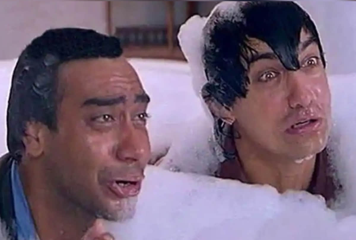 when actor aamir khan spit on juhi chawla hand on the shooting of film ishq