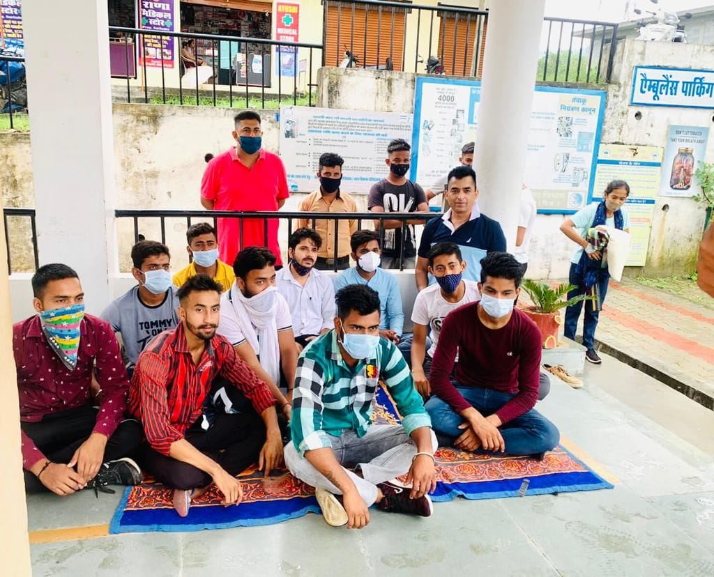 Gradual fast started outside Bangana Hospital