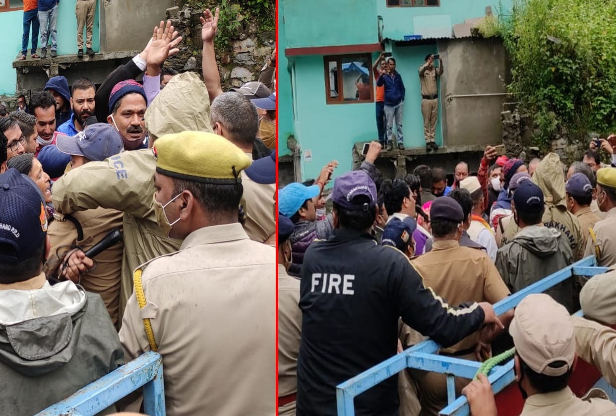 Badrinath Yatra : congress and localities badrinath dham march and protest for not starting badrinath yatra