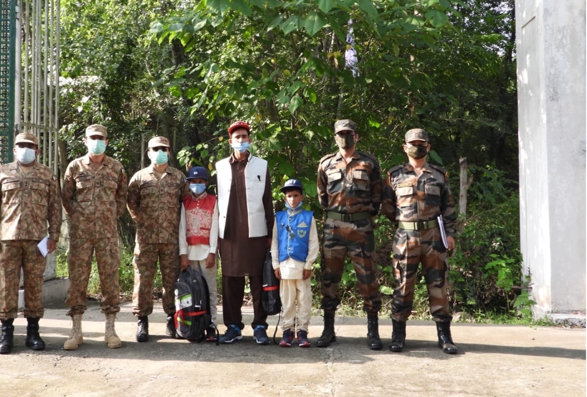 INDIA REPATRIATES CHILDREN OF PAKISTAN OCCUPIED JAMMU AND KASHMIR, WHO CROSSED THE LINE OF CONTROL IN POONCH