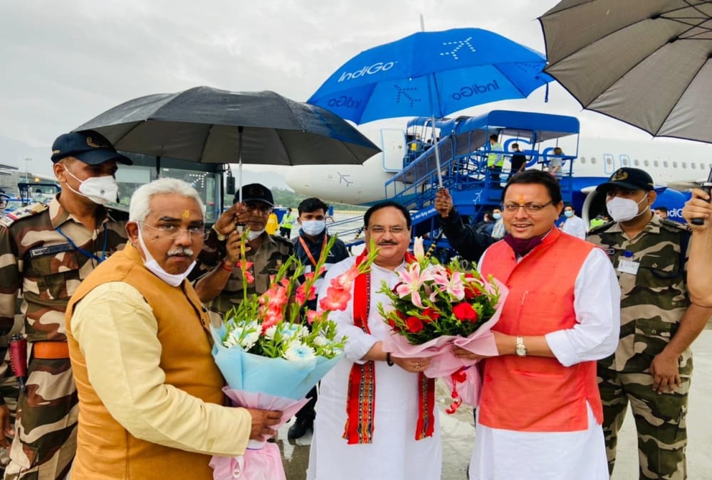 BJP Chief JP Nadda Uttarakhand Visit Today: CM Pushkar singh dhami Told about his government Work