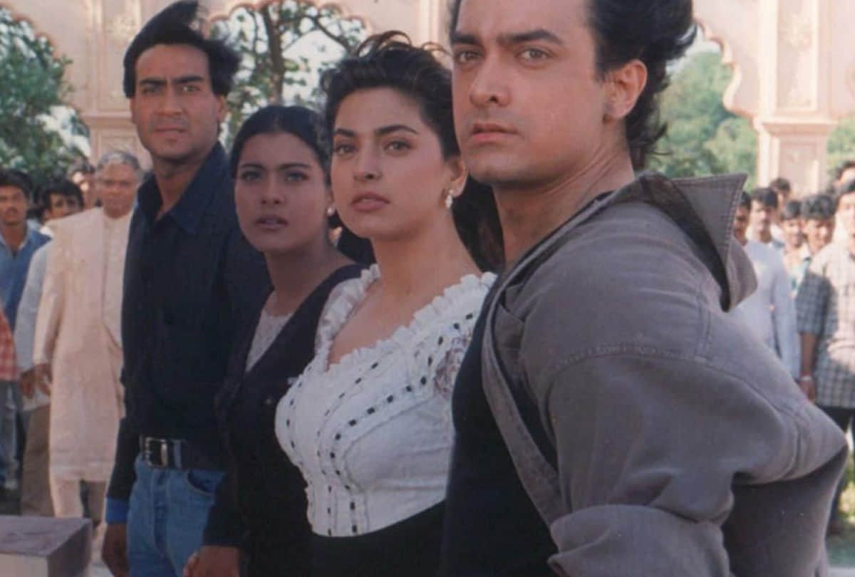 when actor aamir khan spit on juhi chawla hand on the shooting of film ishq
