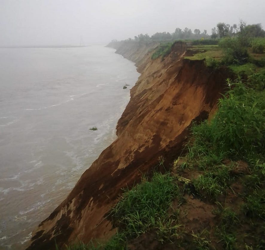 10 bigha crop washed away in Kotawali river