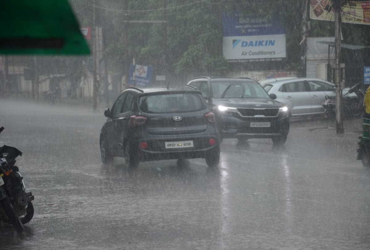 UP: Weather changed rapidly in Kanpur, heavy rain accompanied by strong storm, department issued this warning