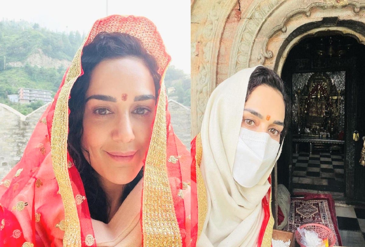 Bollywood actress Preity Zinta visited the Hateshwari Mata temple in rohru shimla himachal, shared pictures on social media