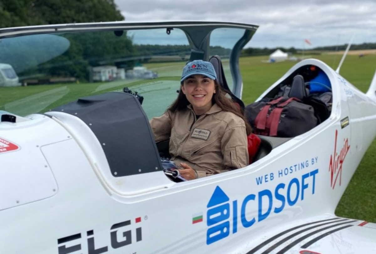 Zara Rutherford takes off on youngest round-world flight tour