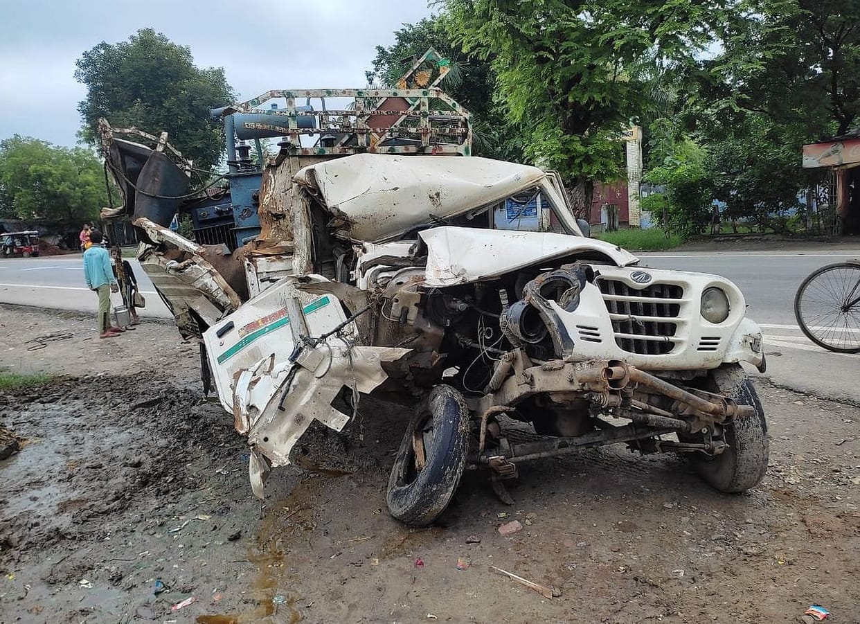 Two injured in road accident